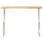 Vidaxl table console � live edge 105x33x76 cm bois de manguier massif