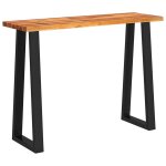 Vidaxl table console � live edge 110x35x80 cm bois d'acacia solide