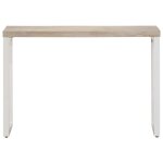 Vidaxl table console marron 110x35x76cm bois massif de manguier et fer Vidaxl table console marron 110x35x76cm bois massif de manguier et fer