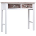 Vidaxl table console marron 90 x 30 x 77 cm bois