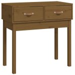 Vidaxl table console marron miel 76, 5x40x75 cm bois massif de pin Vidaxl table console marron miel 76, 5x40x75 cm bois massif de pin