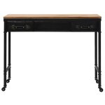 Vidaxl table console mdf et bois de sapin 100 x 33, 5 x 80 cm