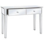 Vidaxl table console miroir mdf et verre 106, 5 x 38 x 76, 5 cm Vidaxl table console miroir mdf et verre 106, 5 x 38 x 76, 5 cm