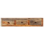 Vidaxl table console murale 100x25x20 cm bois massif