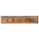 Vidaxl table console murale 100x25x20 cm bois massif