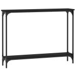 Vidaxl table console noir 100x22, 5x75 cm bois d'ingénierie Vidaxl table console noir 100x22, 5x75 cm bois d'ingénierie