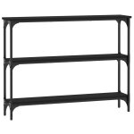 Vidaxl table console noir 100x22, 5x75 cm bois d'ingnierie
