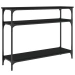 Vidaxl table console noir 100x29x75 cm bois d'ing�nierie