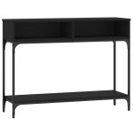 Vidaxl table console noir 100x30, 5x75 cm bois d'ing�nierie