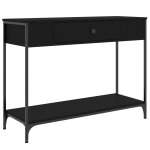 Vidaxl table console noir 100x34, 5x75 cm bois d'ingnierie