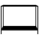 Vidaxl table console noir 100x35x75 cm verre trempé Vidaxl table console noir 100x35x75 cm verre trempé