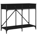 Vidaxl table console noir 100x39x78, 5 cm bois d'ing�nierie