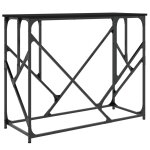 Vidaxl table console noir 100x40x80 cm bois d'ing�nierie