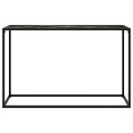 Vidaxl table console noir 120x35x75 cm verre tremp�
