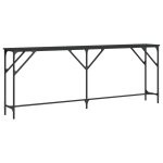 Vidaxl table console noir 200x29x75 cm bois d'ing�nierie