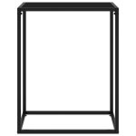 Vidaxl table console noir 60x35x75 cm verre tremp
