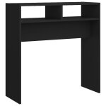 Vidaxl table console noir 78x30x80 cm bois d'ingénierie Vidaxl table console noir 78x30x80 cm bois d'ingénierie