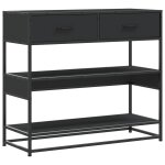 Vidaxl table console noir 90x35x80 cm bois d'ingénierie Vidaxl table console noir 90x35x80 cm bois d'ingénierie