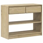 Vidaxl table console sauda ch�ne 89, 5x36, 5x73 cm bois de pin massif