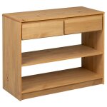 Vidaxl table console sauda ch�ne 89, 5x36, 5x73 cm bois de pin massif