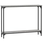 Vidaxl table console sonoma gris 100x22, 5x75 cm bois d'ingnierie