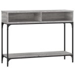 Vidaxl table console sonoma gris 100x30, 5x75 cm bois d'ingnierie