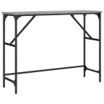 Vidaxl table console sonoma gris 100x32x75 cm bois d'ing�nierie