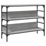 Vidaxl table console sonoma gris 100x32x75 cm bois d'ing�nierie