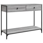 Vidaxl table console sonoma gris 100x34, 5x75 cm bois d'ingénierie Vidaxl table console sonoma gris 100x34, 5x75 cm bois d'ingénierie