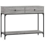 Vidaxl table console sonoma gris 100x34, 5x75 cm bois d'ingnierie