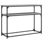 Vidaxl table console sonoma gris 100x35, 5x75 cm bois d'ingnierie