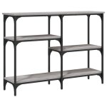 Vidaxl table console sonoma gris 102x29x75 cm bois d'ingénierie Vidaxl table console sonoma gris 102x29x75 cm bois d'ingénierie