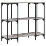 Vidaxl table console sonoma gris 102x35x90 cm bois d'ing�nierie