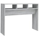 Vidaxl table console sonoma gris 105x30x80 cm bois d'ing�nierie