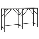 Vidaxl table console sonoma gris 140x29x75 cm bois d'ing�nierie
