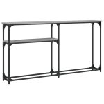 Vidaxl table console sonoma gris 145x22, 5x75 cm bois d'ing�nierie