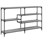 Vidaxl table console sonoma gris 160x32x95 cm bois d'ing�nierie