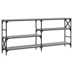 Vidaxl table console sonoma gris 180x29x76, 5 cm bois d'ing�nierie