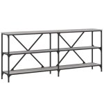 Vidaxl table console sonoma gris 180x30x75 cm bois d'ingénierie et fer Vidaxl table console sonoma gris 180x30x75 cm bois d'ingénierie et fer