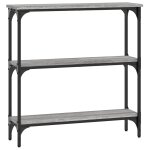 Vidaxl table console sonoma gris 75x22, 5x75 cm bois d'ingnierie