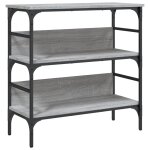 Vidaxl table console sonoma gris 75x32x75 cm bois d'ingnierie