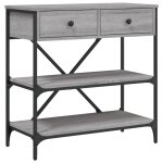Vidaxl table console sonoma gris 75x34, 5x75 cm bois d'ingénierie Vidaxl table console sonoma gris 75x34, 5x75 cm bois d'ingénierie