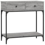 Vidaxl table console sonoma gris 75x34, 5x75 cm bois d'ing�nierie