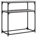 Vidaxl table console sonoma gris 75x35, 5x75 cm bois d'ing�nierie
