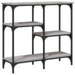 Vidaxl table console sonoma gris 80x29x75 cm bois d'ing�nierie