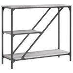 Vidaxl table console sonoma gris 88, 5x30x75 cm bois d'ing�nierie