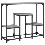 Vidaxl table console sonoma gris 89, 5x28x76 cm bois d'ingnierie