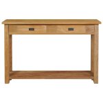 Vidaxl table console teck massif 120x30x80 cm Vidaxl table console teck massif 120x30x80 cm