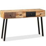 Vidaxl table console teck massif de récupération 120 x 30 x 76 cm Vidaxl table console teck massif de récupération 120 x 30 x 76 cm