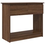Vidaxl table console avec tiroirs ch�ne marron 85, 5x38, 5x74, 5 cm